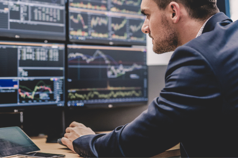 Business broker analyzing marketing strategy and listing channels for selling a company