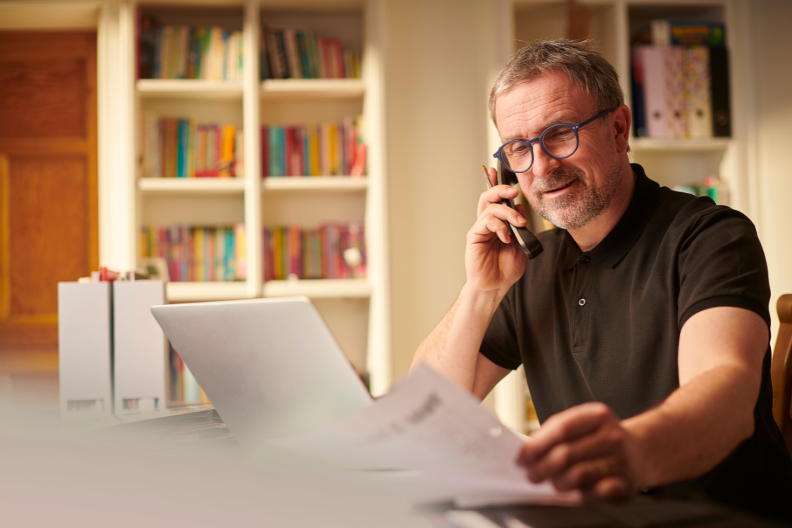 Business owner calling broker references during SMB sale
