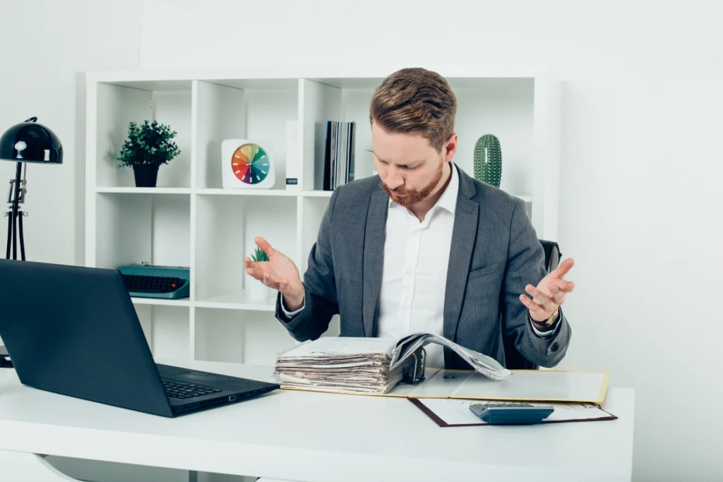 Investor reviewing red flags after broker refuses to provide references
