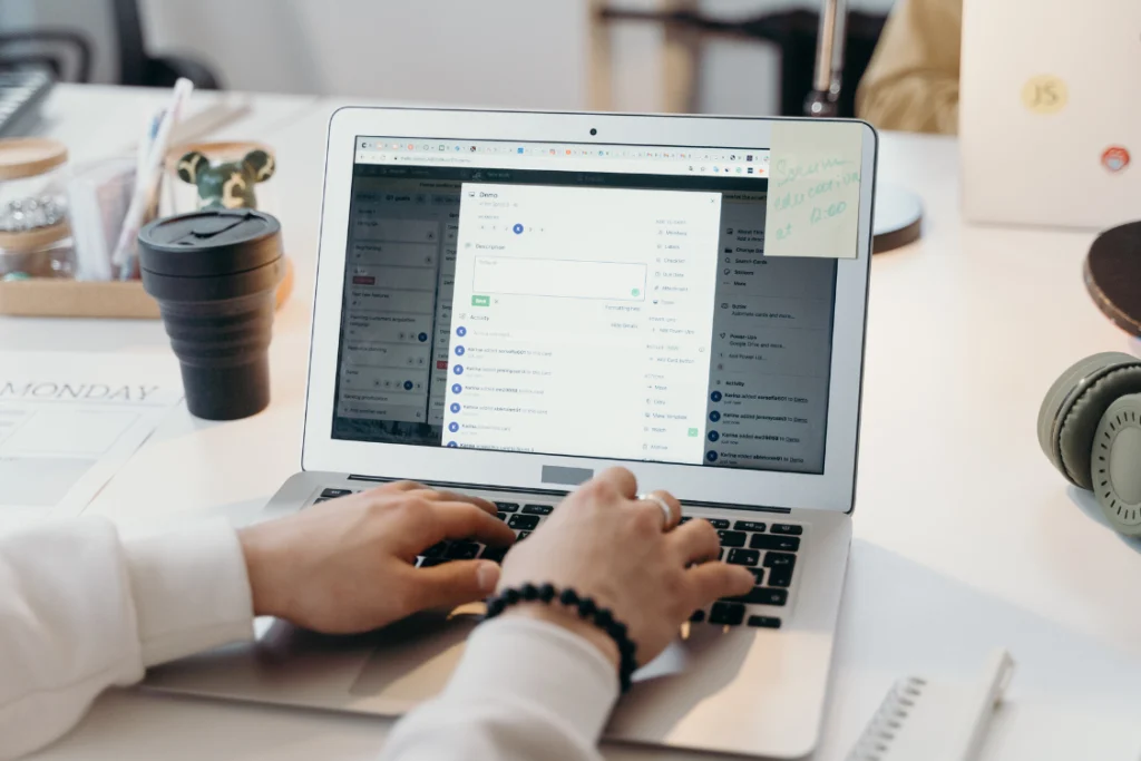 Professional writing email to broker reference using a checklist