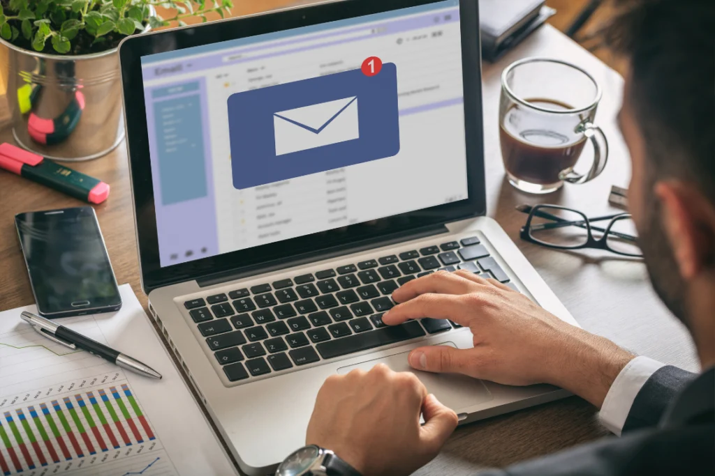 Email message requesting informed consent for broker reference check