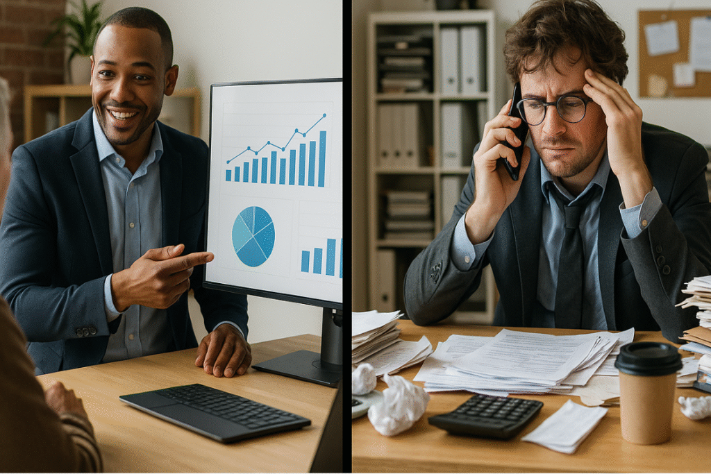 comparison of proactive and reactive broker communication styles